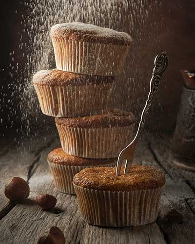 Artisan bread and cakes display